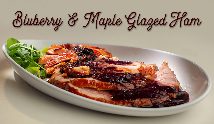 Blueberry and Maple Glazed Ham