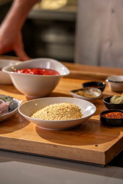 Alligator Sauce Picante with Crawfish and Shrimp Egg Rolls3