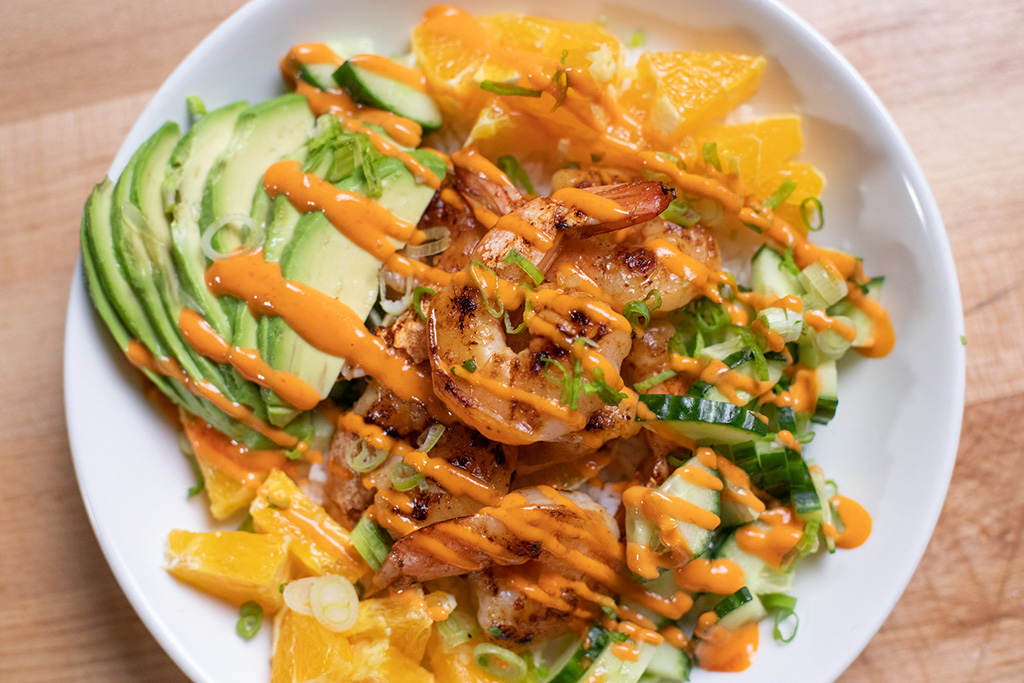 Citrus Shrimp Rice Bowl