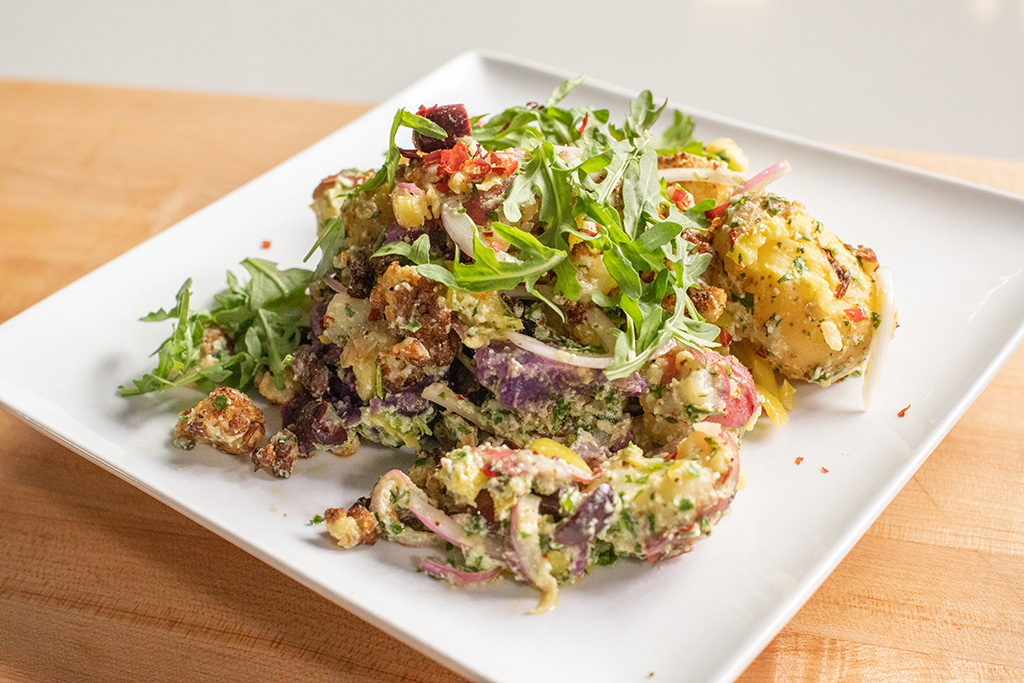 Potato and Roasted Cauliflower Salad