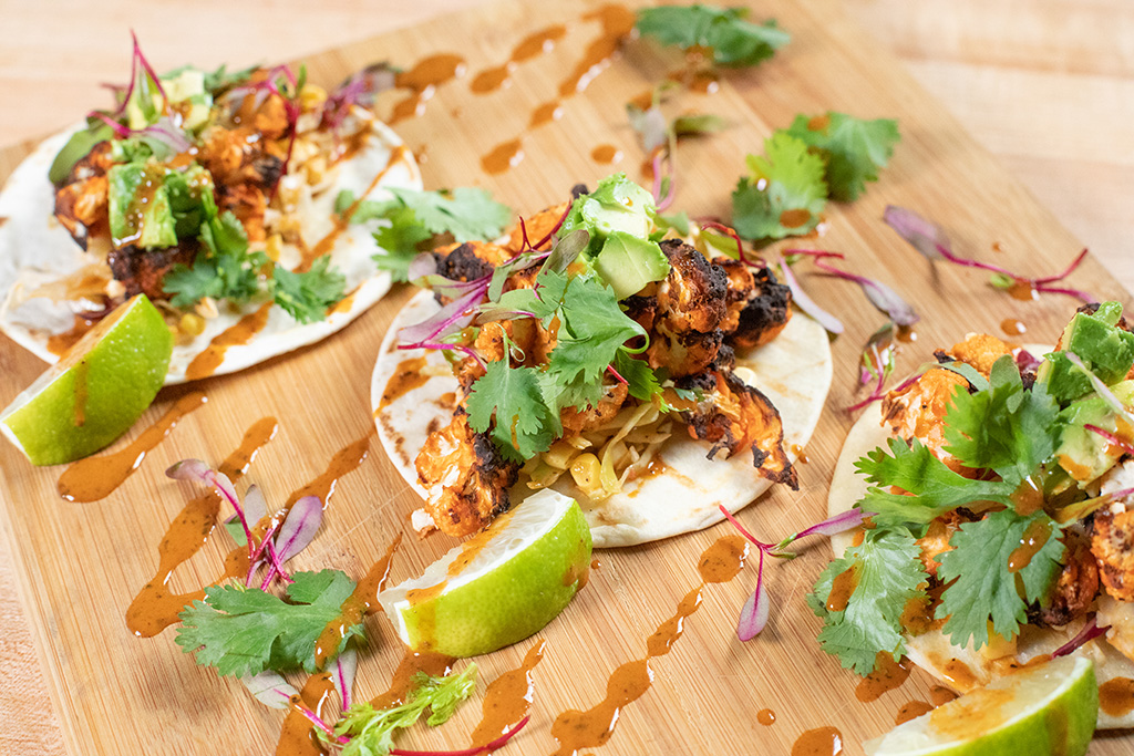 Buffalo Cauliflower Tacos