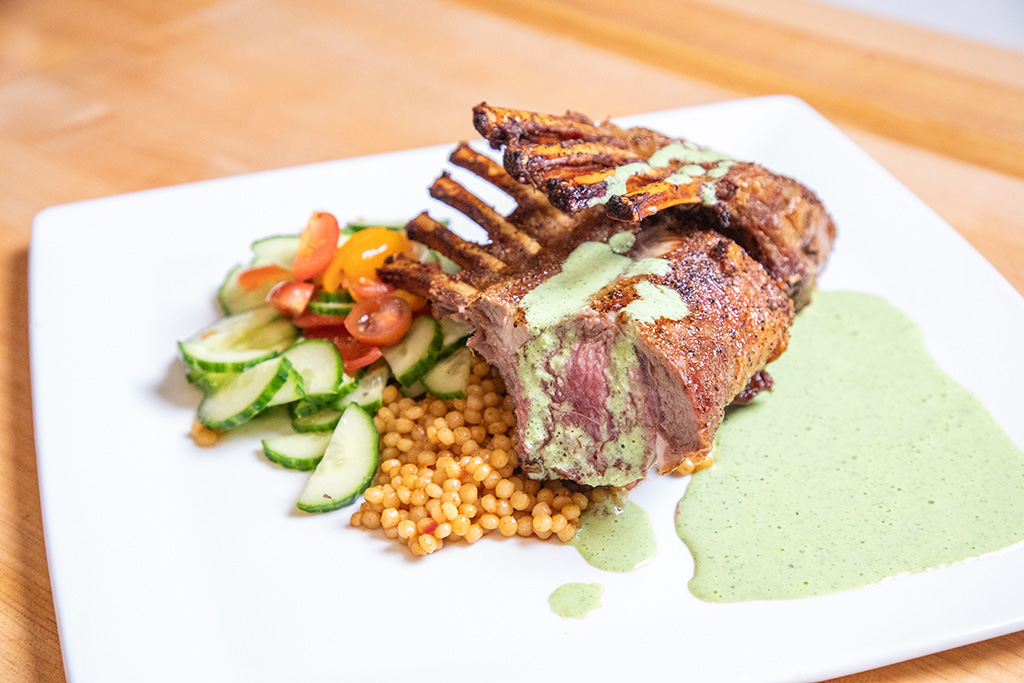 Grilled Lamb Chops with Herbed Aioli