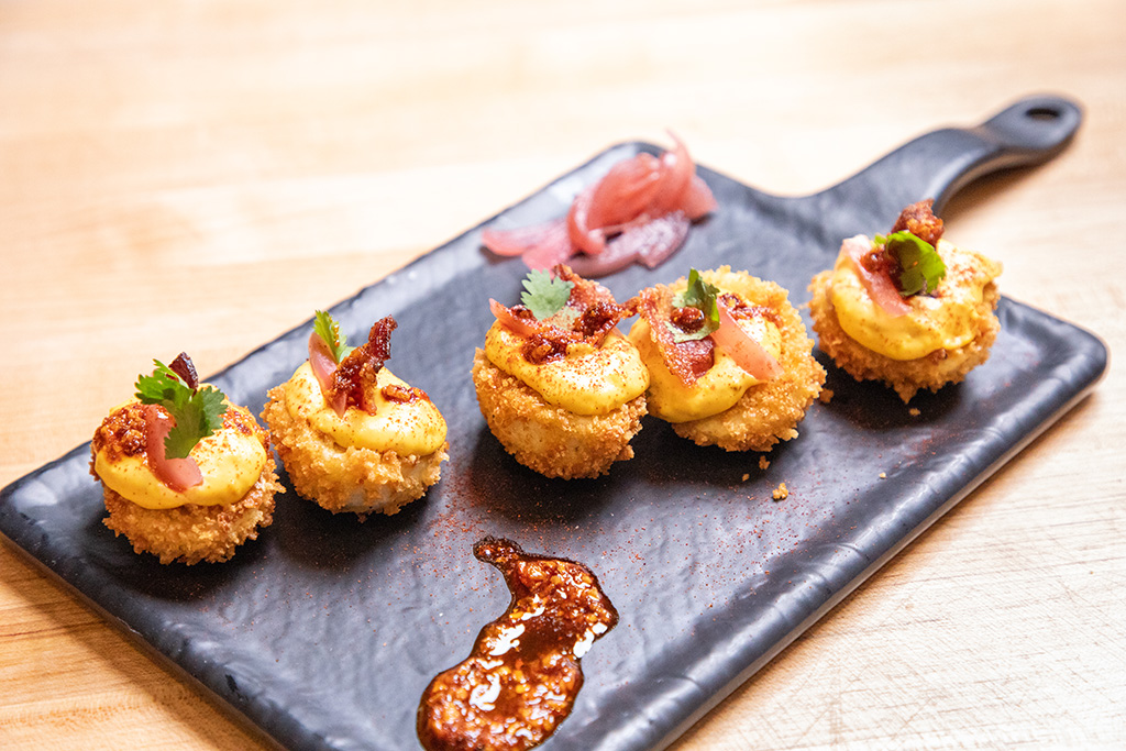 Crispy Deviled Eggs