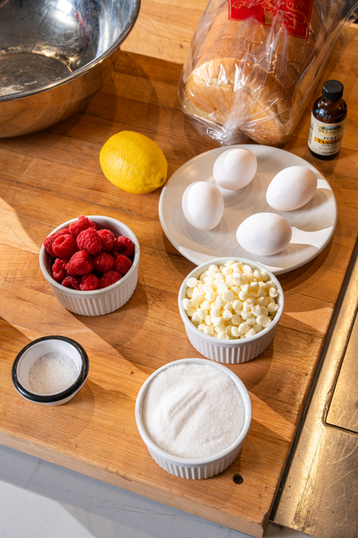 Raspberry White Chocolate Bread Pudding3