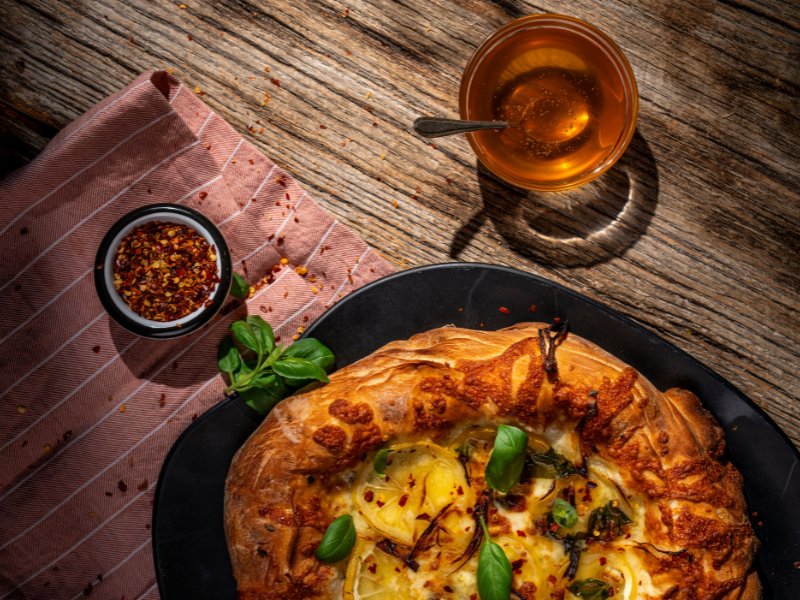 Lemon and Basil Pizza  5