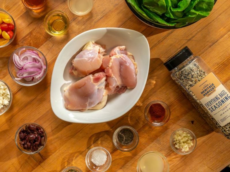 Greek Chicken Lettuce Wrap Board4