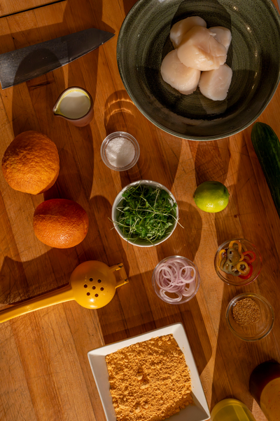 Citrus Coconut Scallops Crudo  2