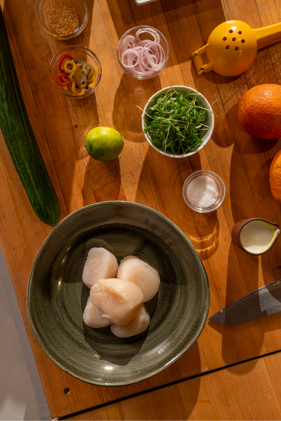 Citrus Coconut Scallops Crudo  3