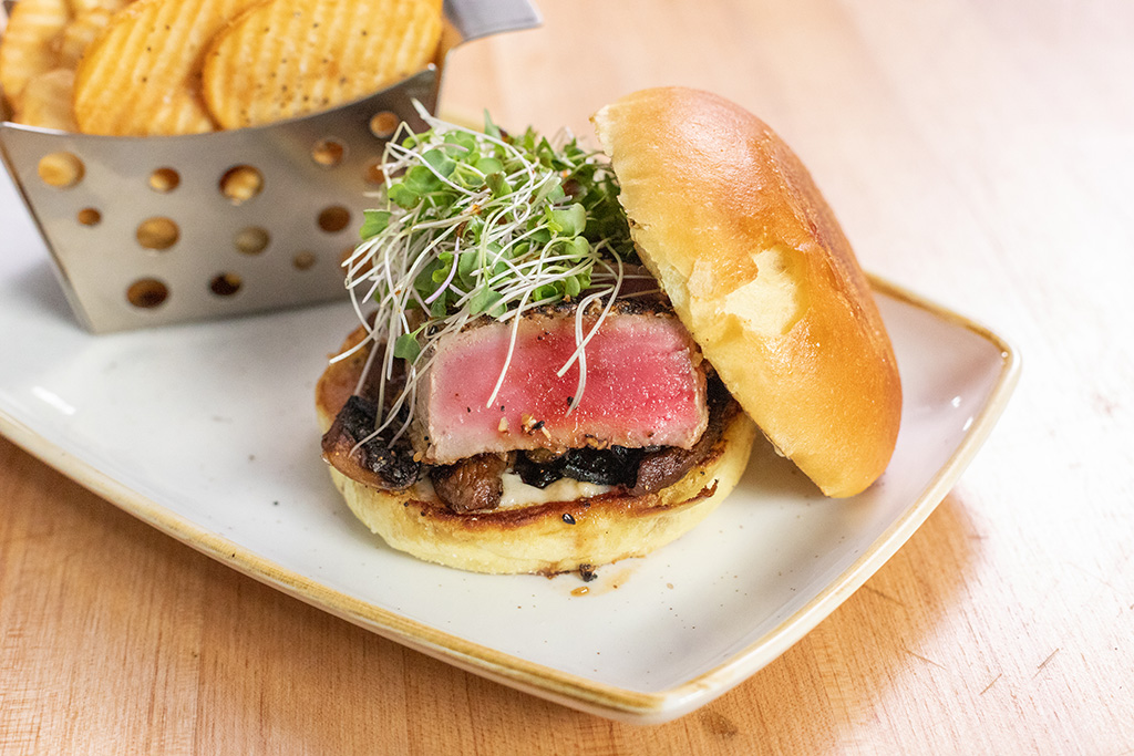Crusted Ahi Tuna Burger