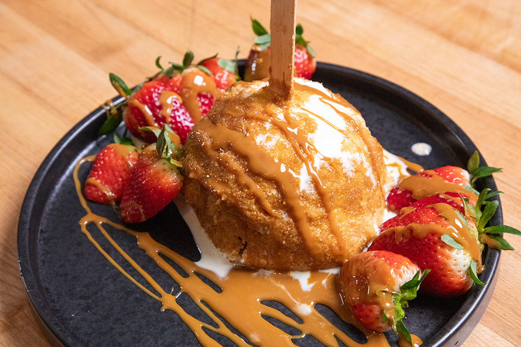 Dulce de Leche Fried Ice Cream