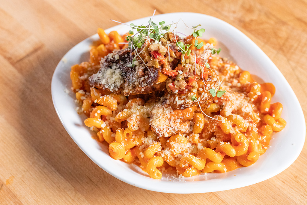 Smithfield Pork Osso Bucco Over Zerega Pasta 