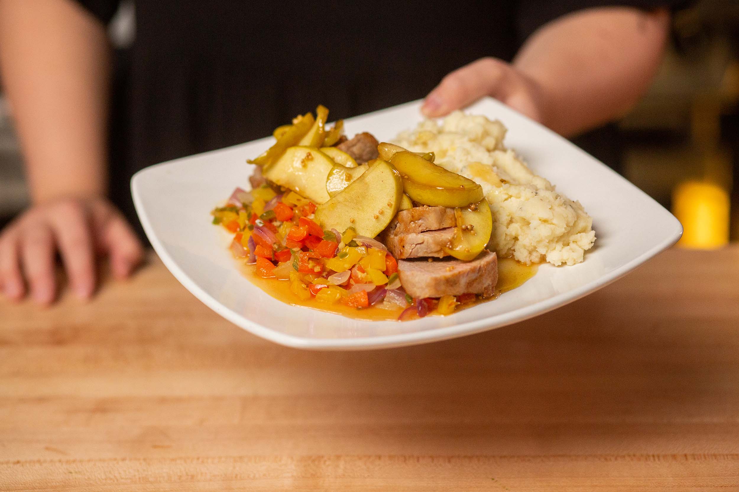 Pork Tenderloin with Apple and Pepper Relish