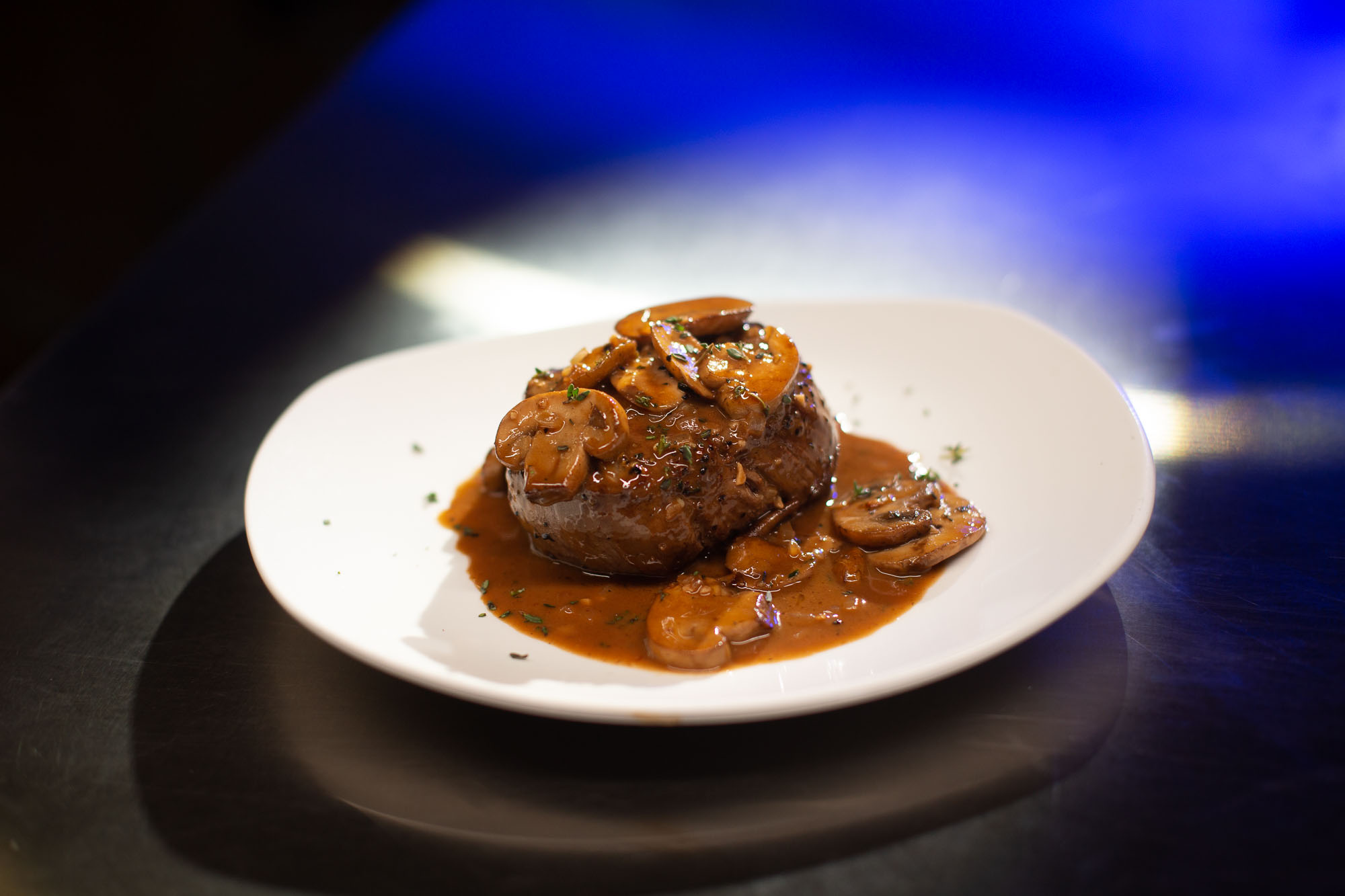 Beef Filet with Mushroom Wine Demi-Glace