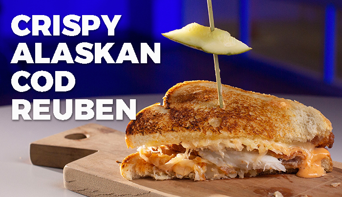 Crispy Alaskan Cod Reuben