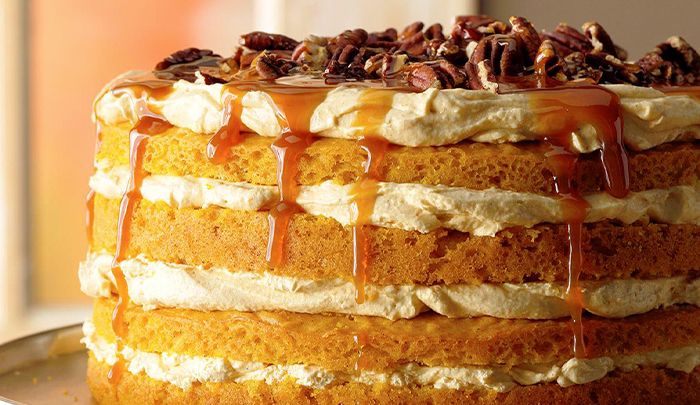 Luscious Four-Layer Pumpkin Cake