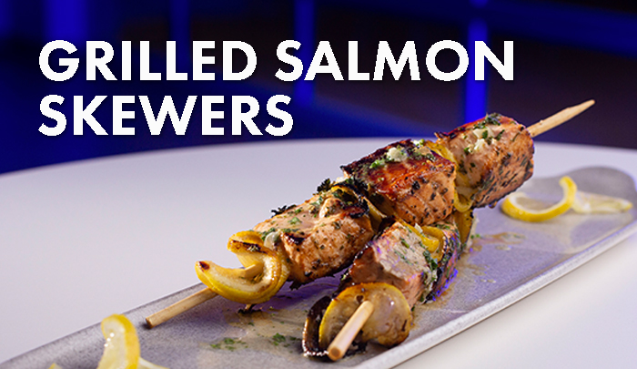 Grilled Salmon Skewers