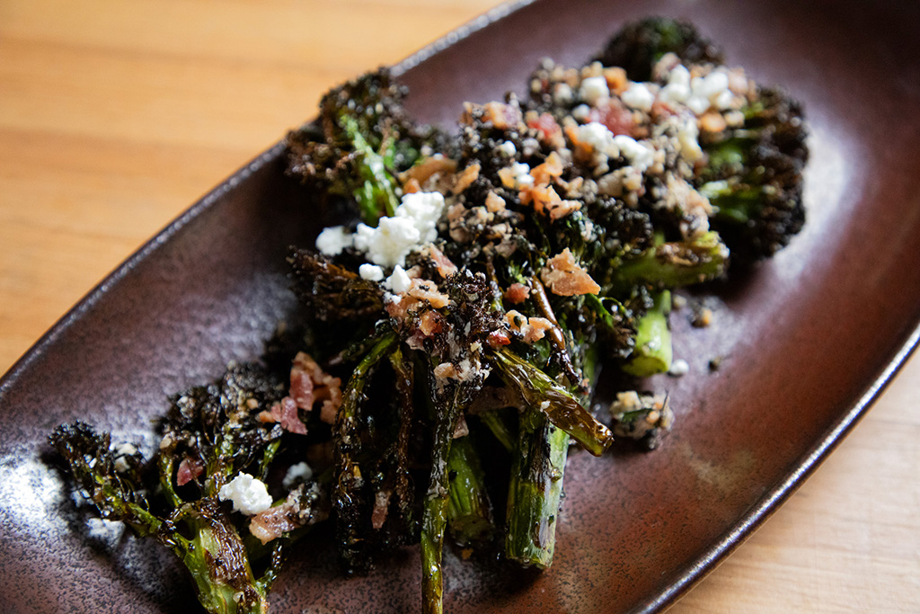 Roasted Broccolini and Feta