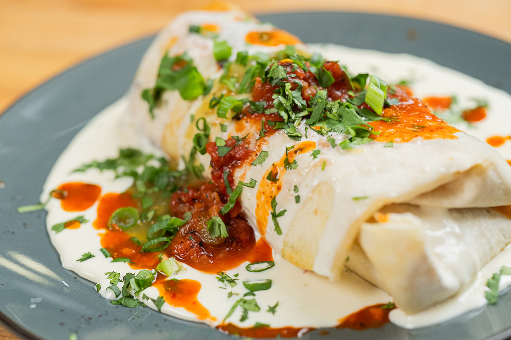 Cheesy Beef and Potato Burrito