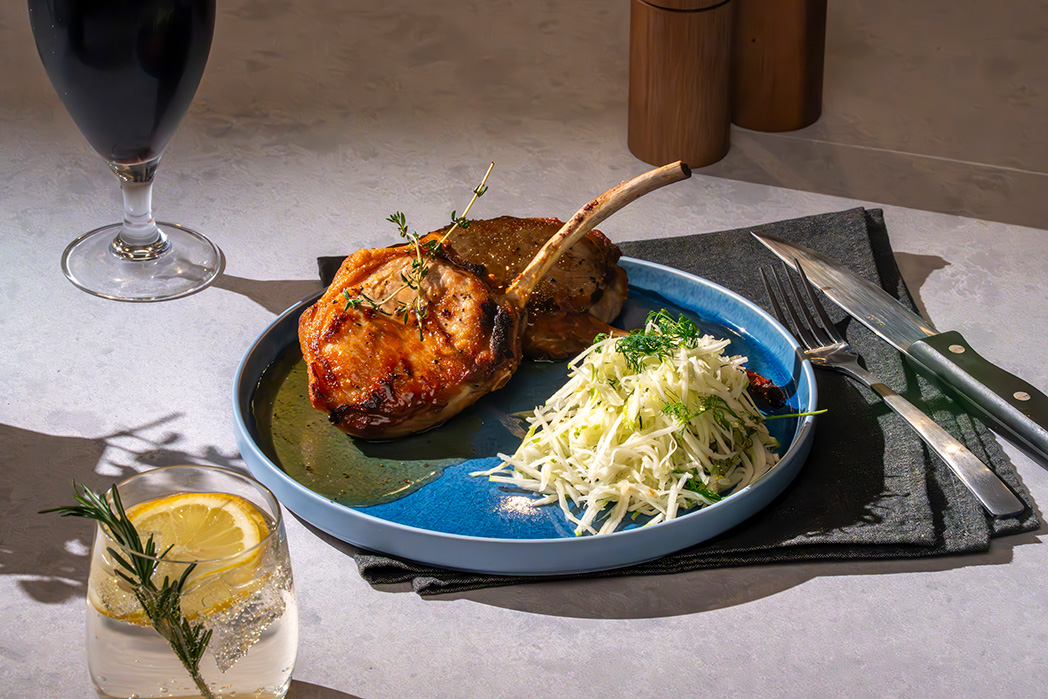 Irish Whiskey Glazed Pork Chop