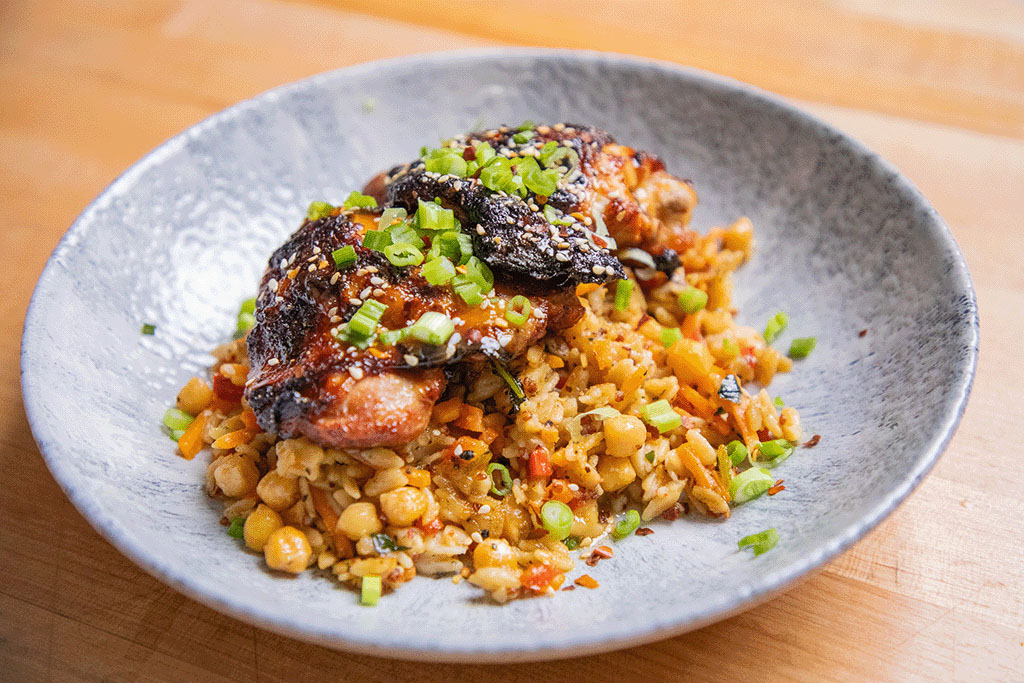 Miso and Honey Glazed Chicken Thighs