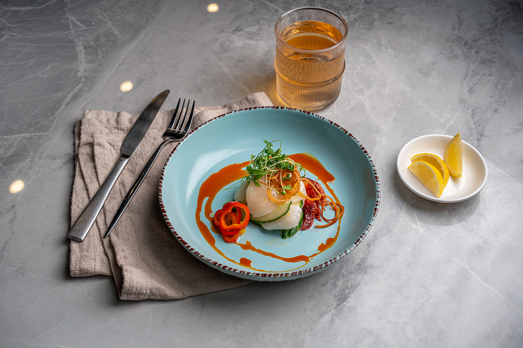 Citrus Coconut Scallops Crudo  