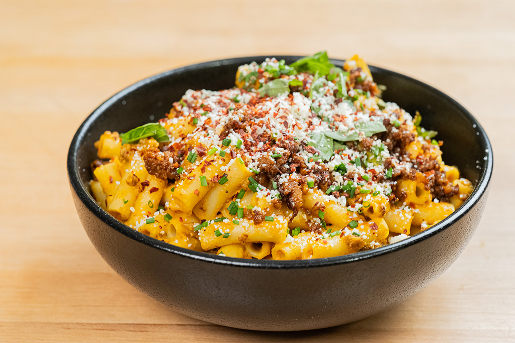 Pasta with Summer Squash and Chorizo 