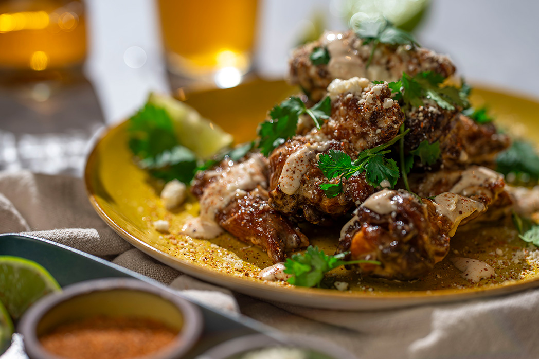 Everything But Elote Chicken Wings